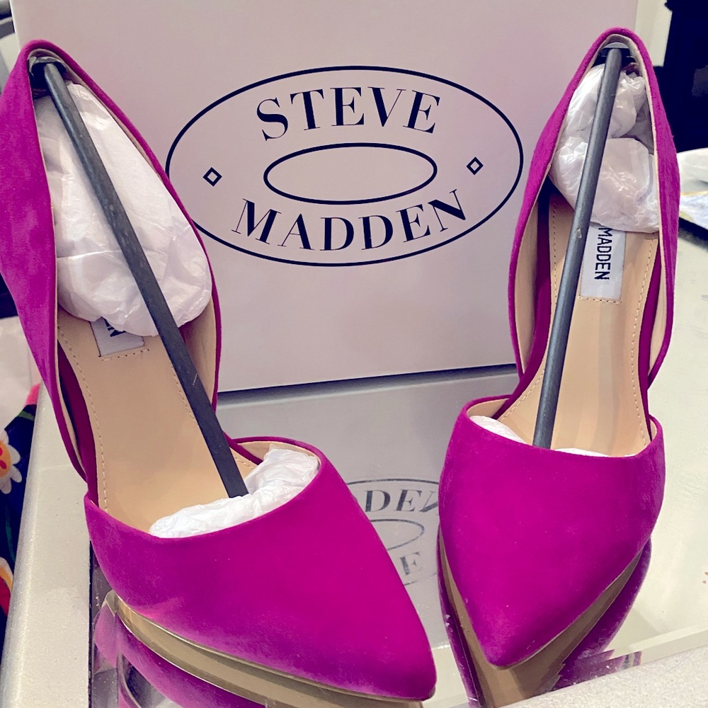 Steve Madden Varcityy Purple Suede Pumps 7M